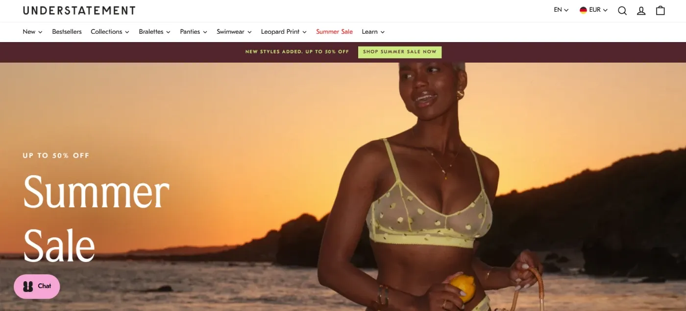 For Understatement, we implemented new navigation to improve the UX