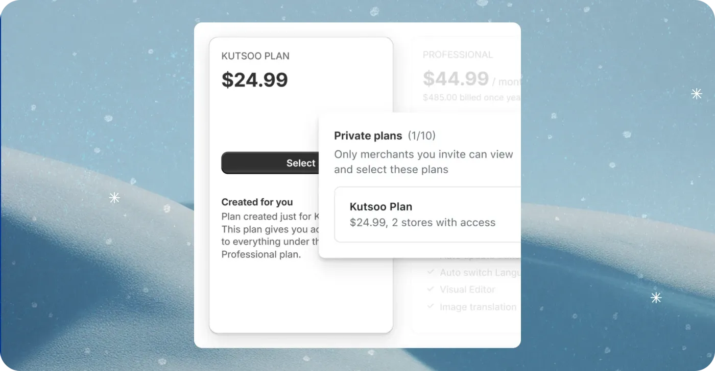 Custom pricing plans Custom pricing plans