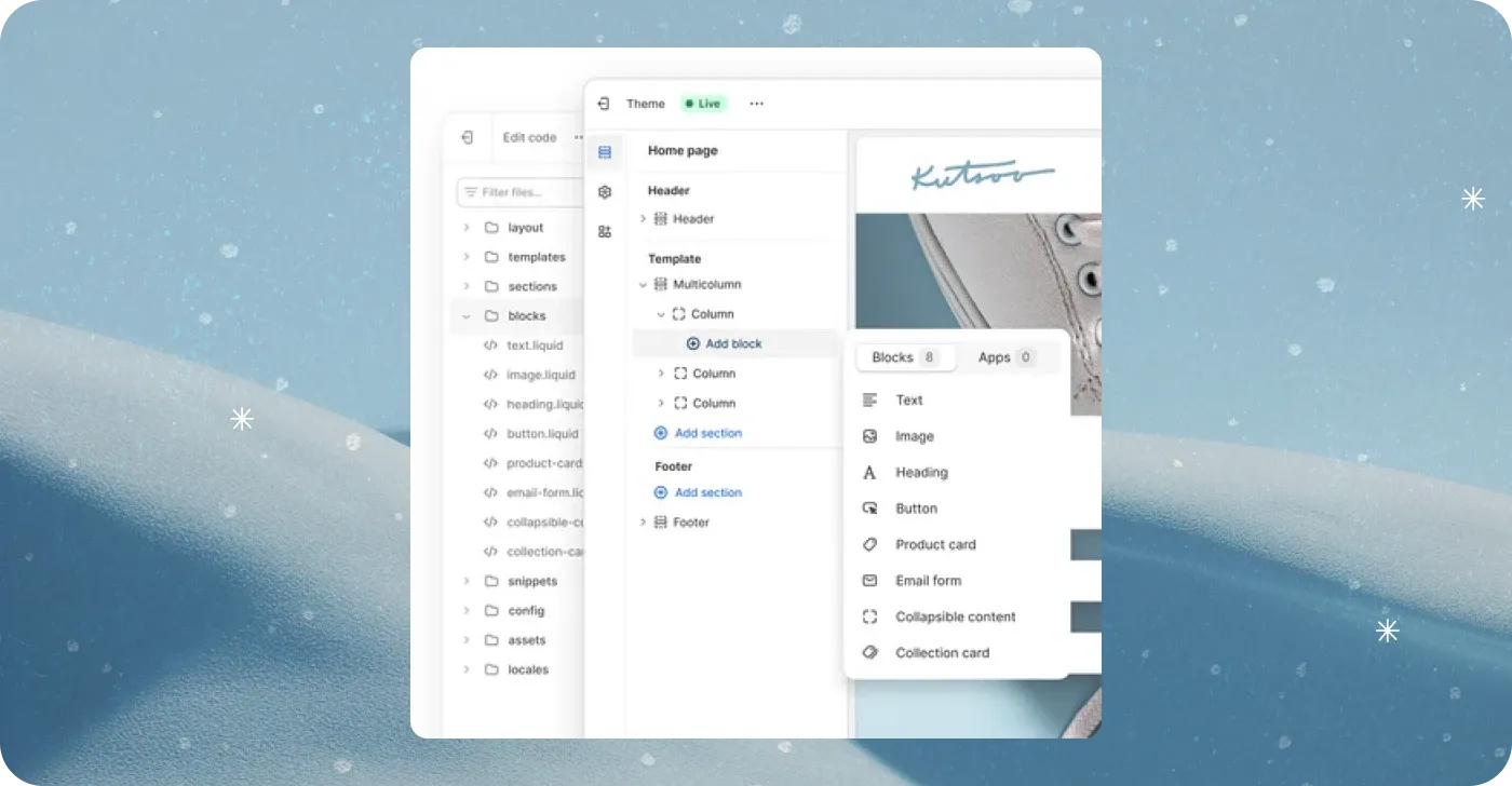 Theme blocks are now live Theme blocks are now live