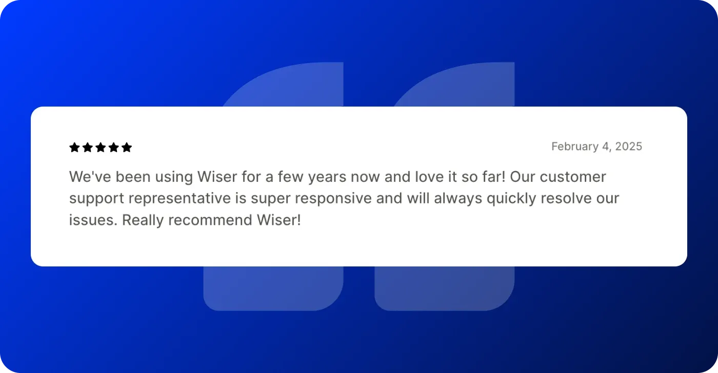 Wiser review Wiser review