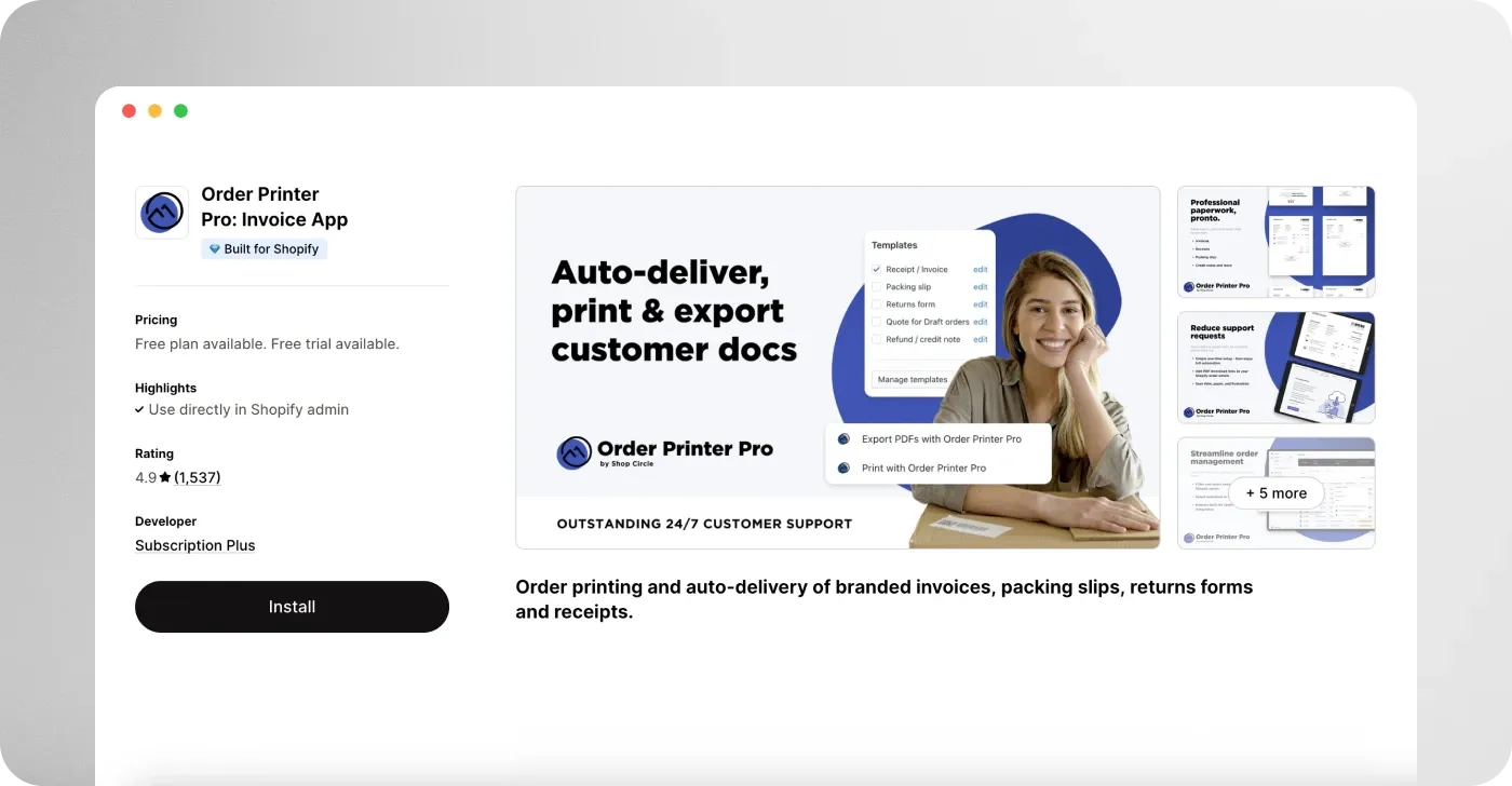 Order Printer Pro: Invoice App