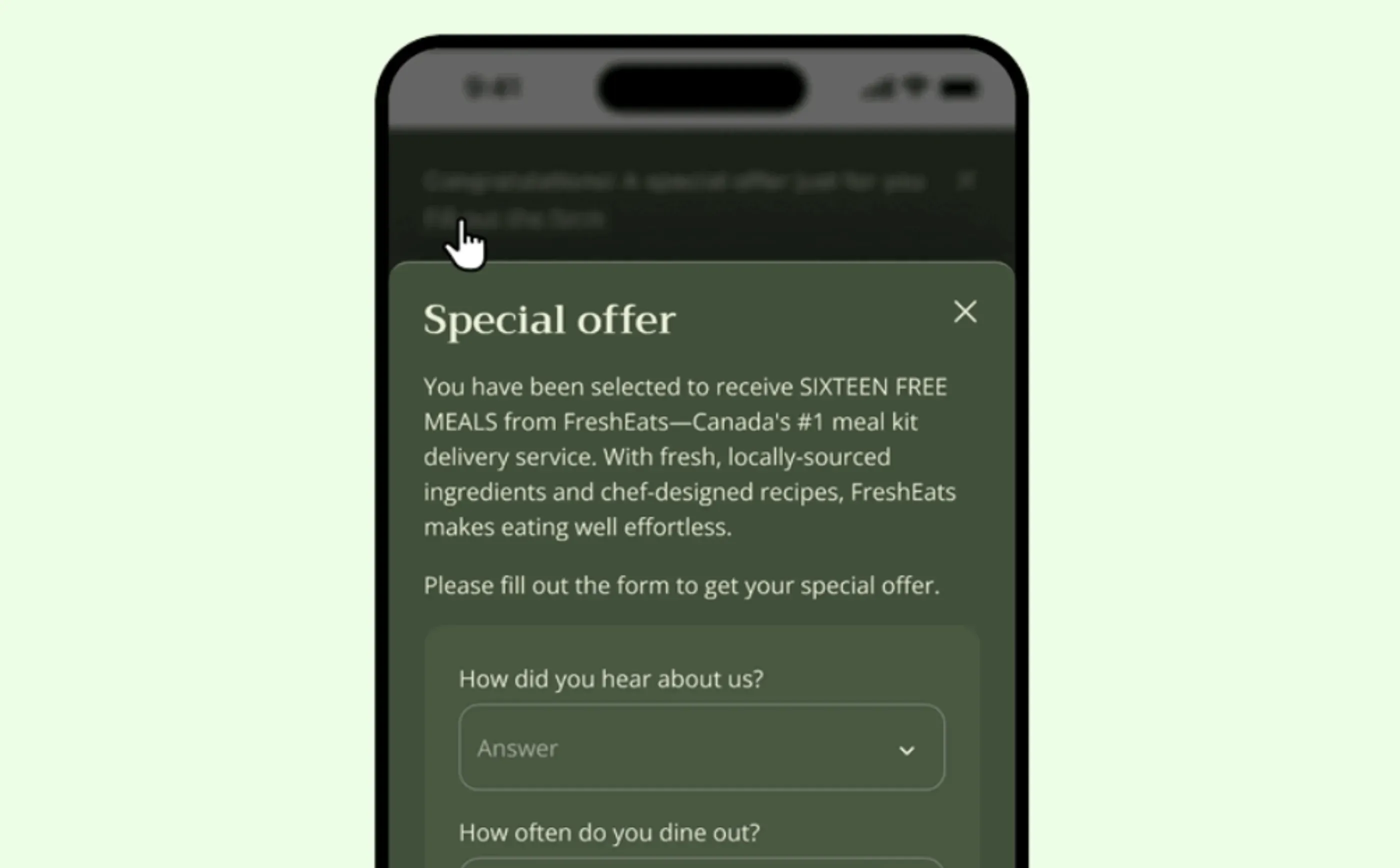 Use the announcement bar for teasers and switch to a Modal for longer content