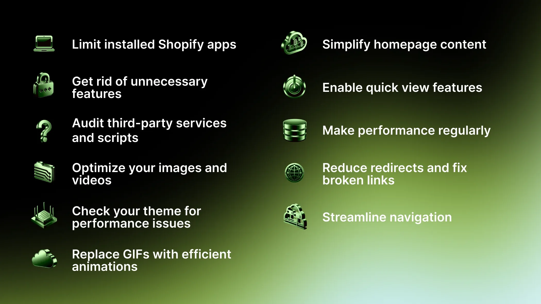 TOP-11 recommendations for Shopify website speed optimization