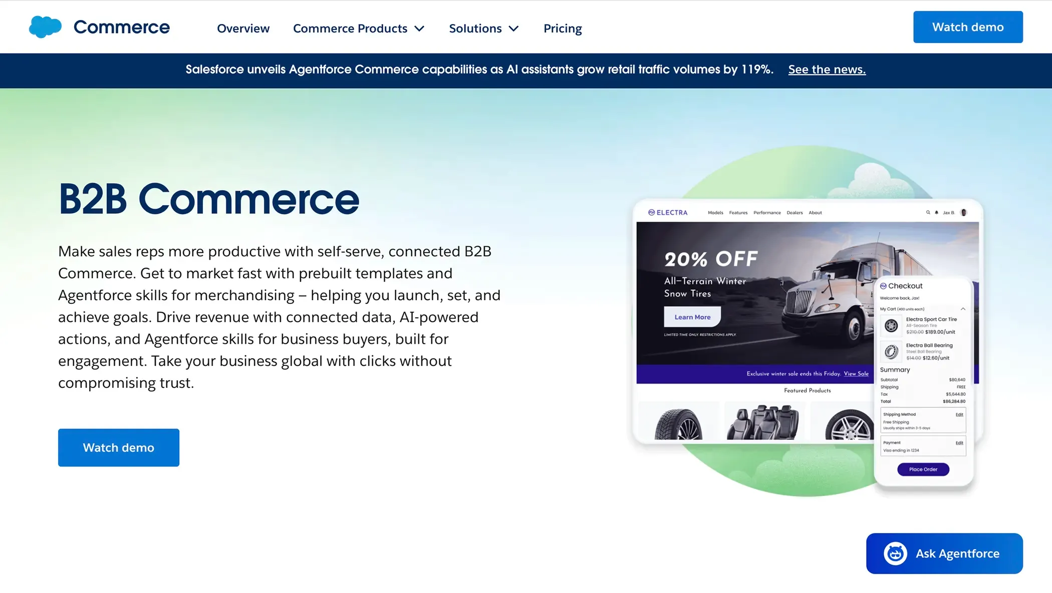 Salesforce B2B Commerce Cloud Salesforce B2B Commerce Cloud