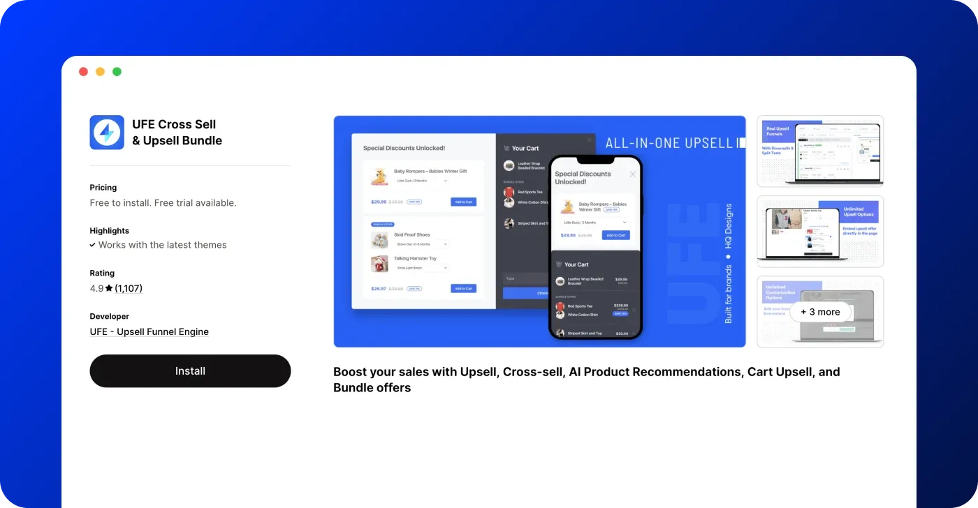 UFE Cross Sell & Upsell Bundle UFE Cross Sell & Upsell Bundle