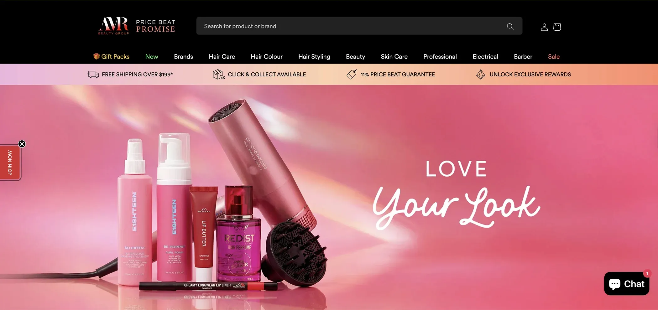 AMR Hair & Beauty - Haircare B2B Shopify store