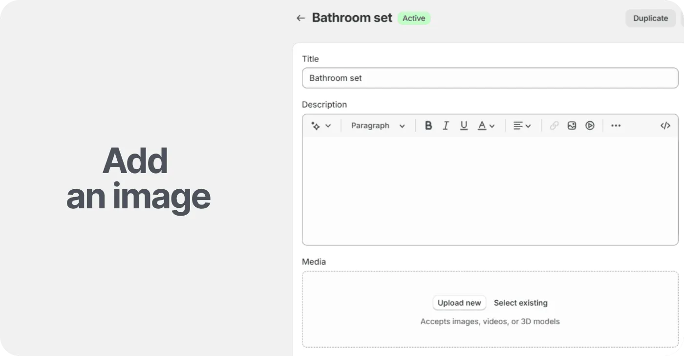 Add an image for your new bundle Add an image for your new bundle