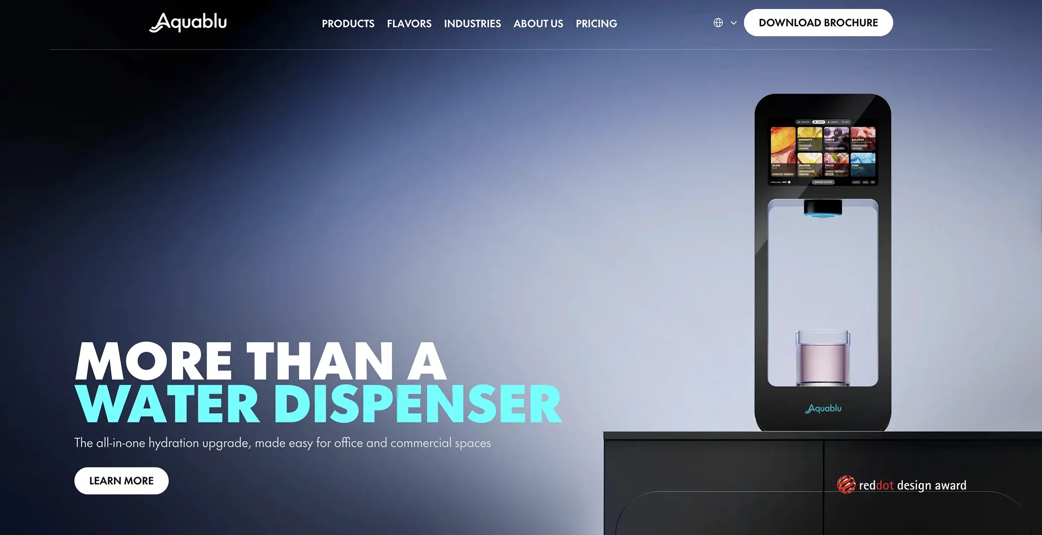 Aquablu - Smart Water Dispenser B2B Shopify store