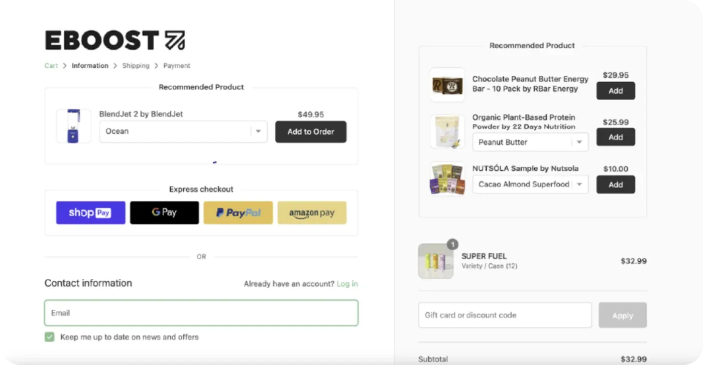 Bundles at checkout Bundles at checkout