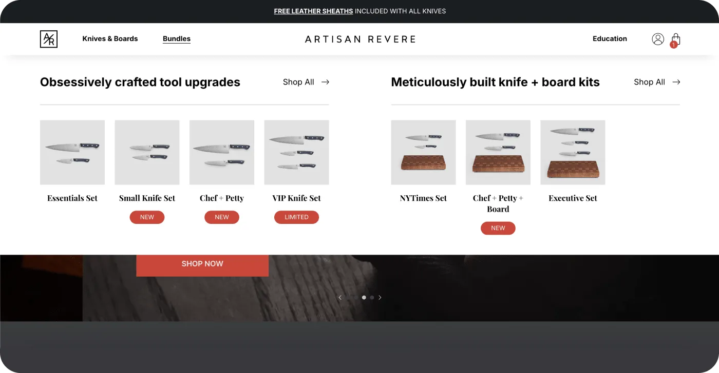 Bundles on Artisan Revere Bundles on Artisan Revere