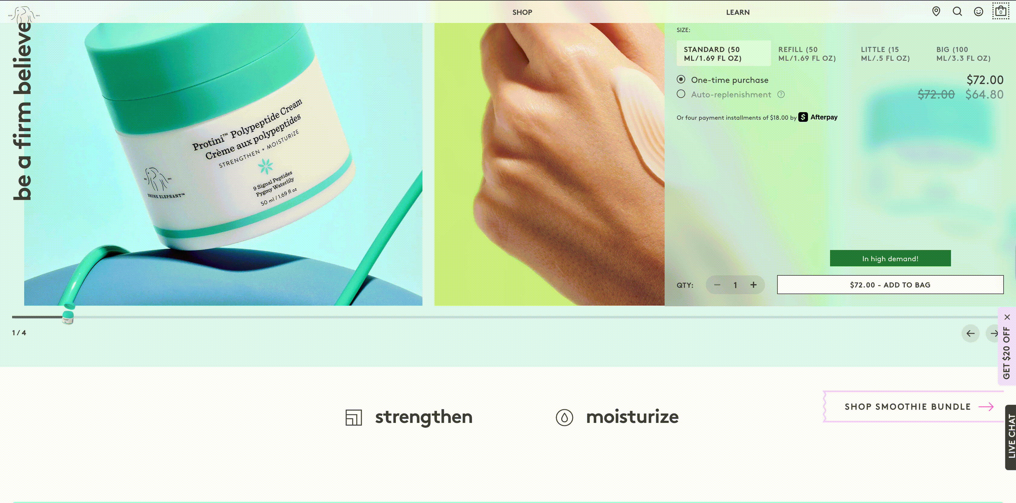 Drunk Elephant custom bundle feature on PDP Drunk Elephant custom bundle feature on PDP