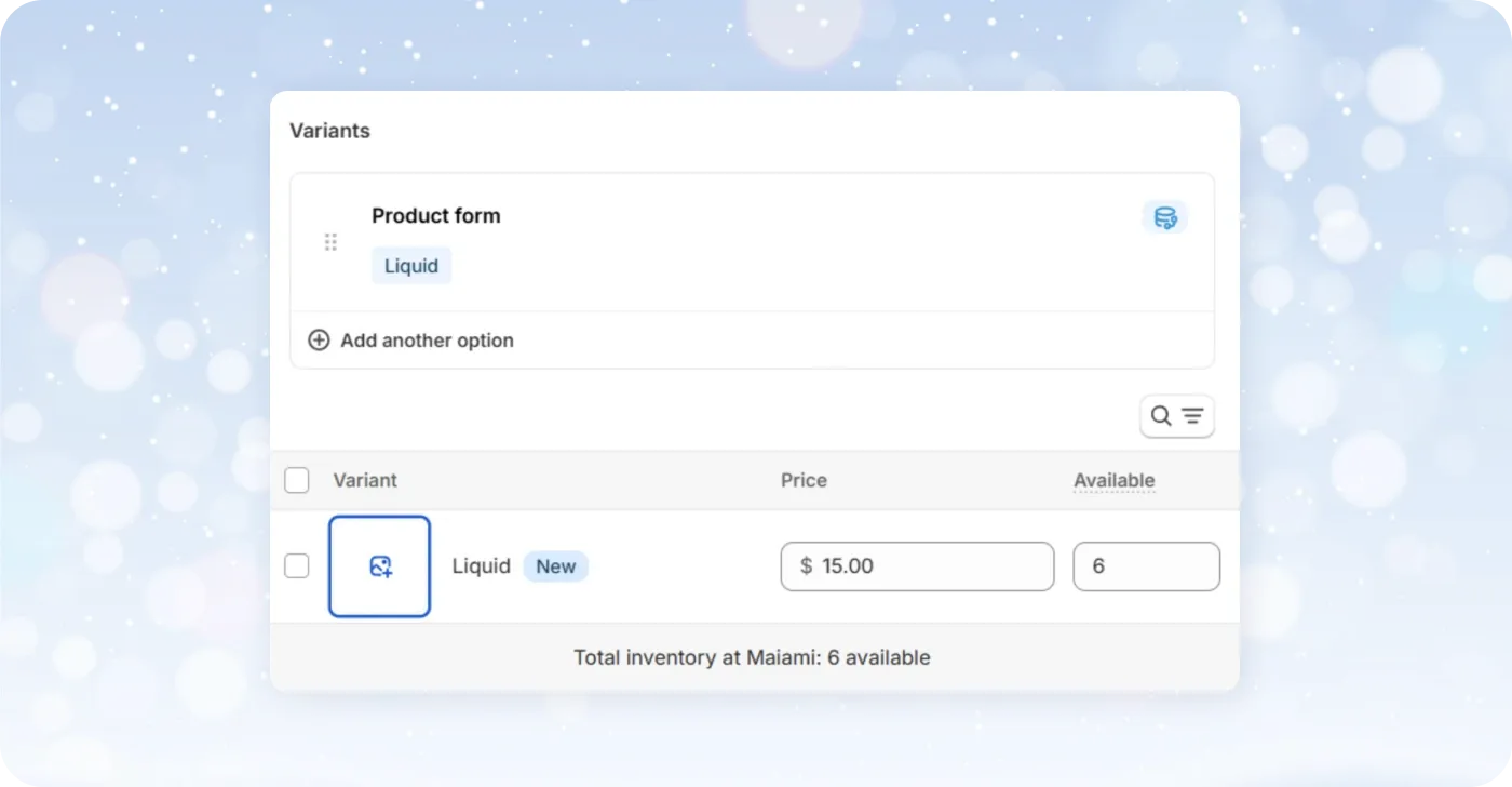 File picker on variant detail page in admin