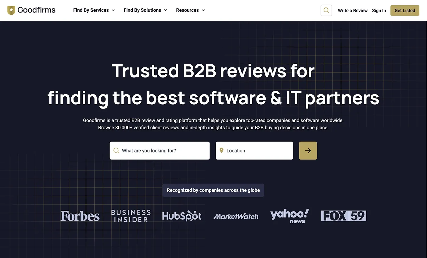 Goodfirms B2B Directory