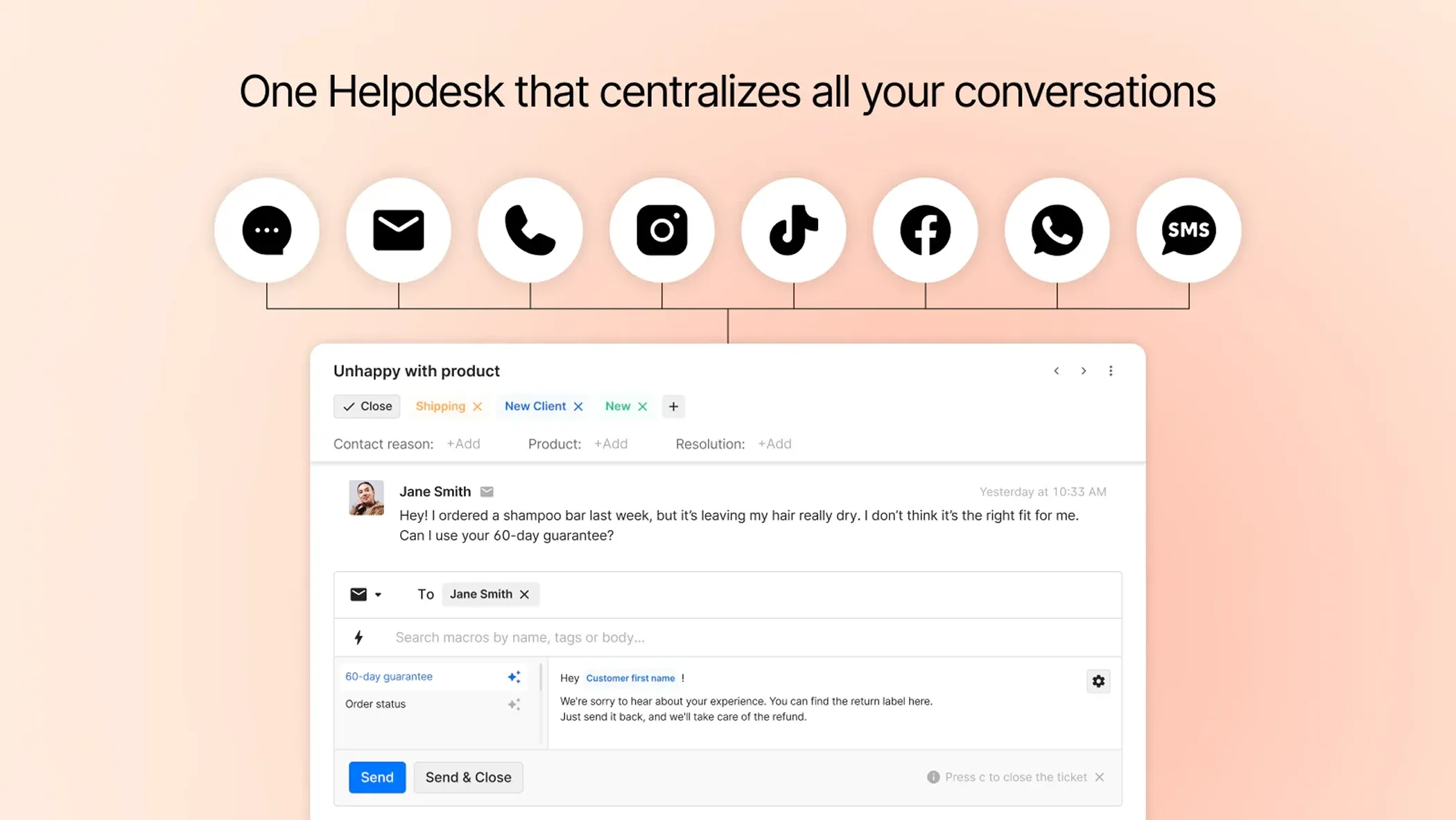 Gorgias Shopify app for customer support Gorgias Shopify app for customer support