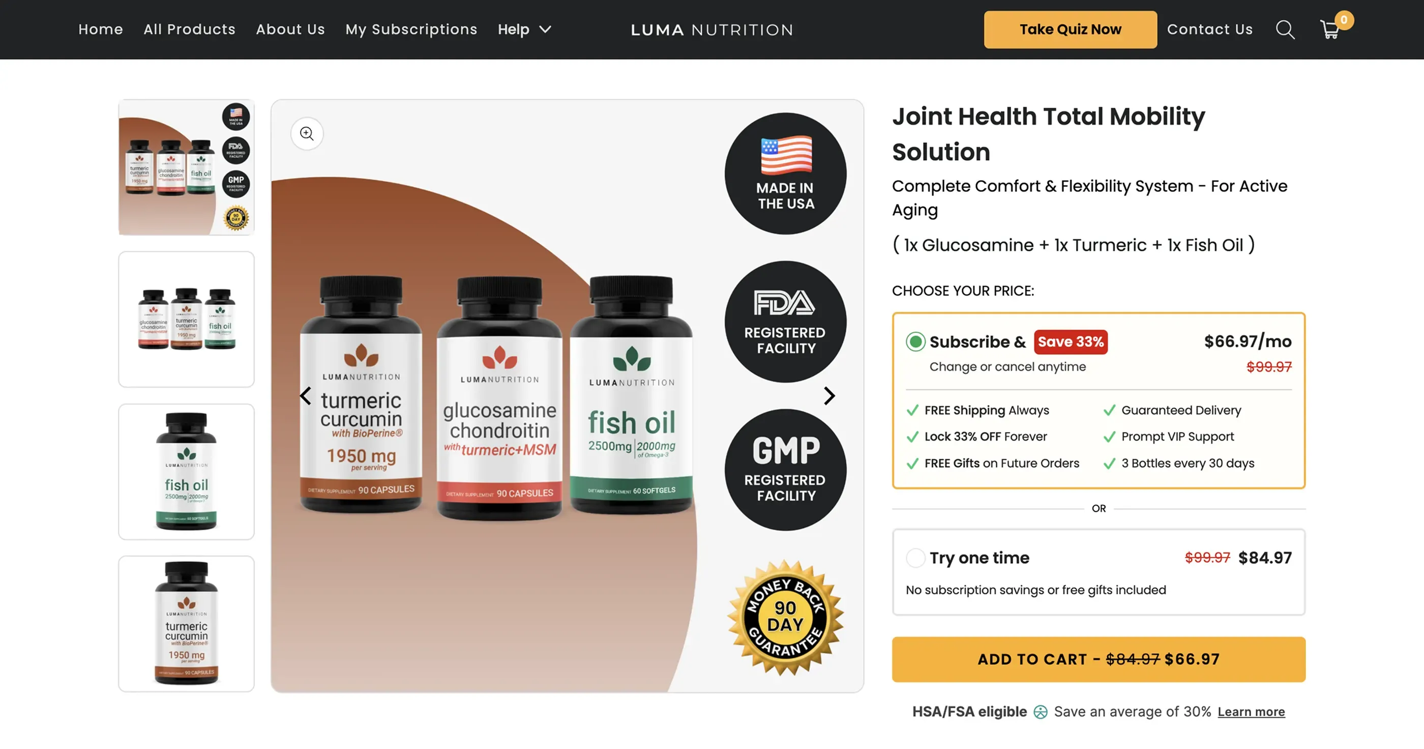 Luma Nutrition subscription offer Luma Nutrition subscription offer