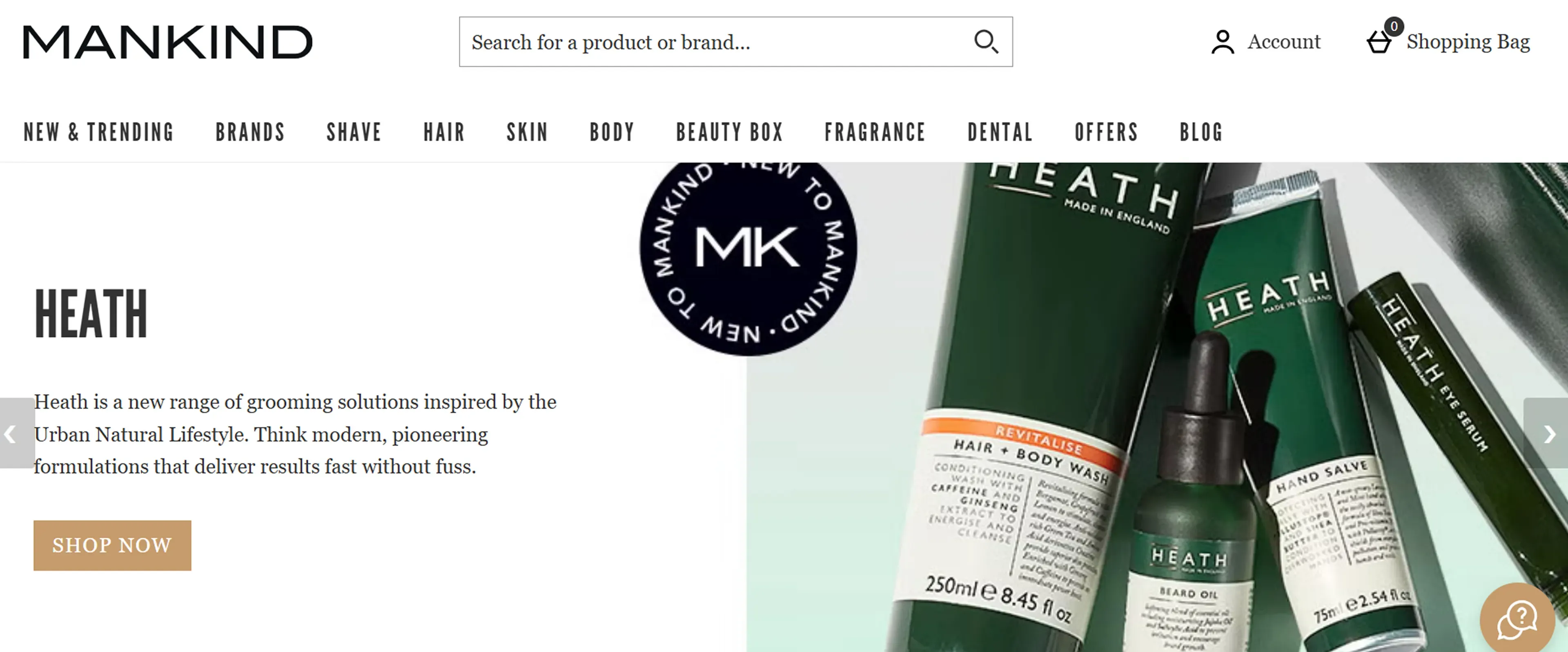 Mankind Shopify beauty store Mankind Shopify beauty store