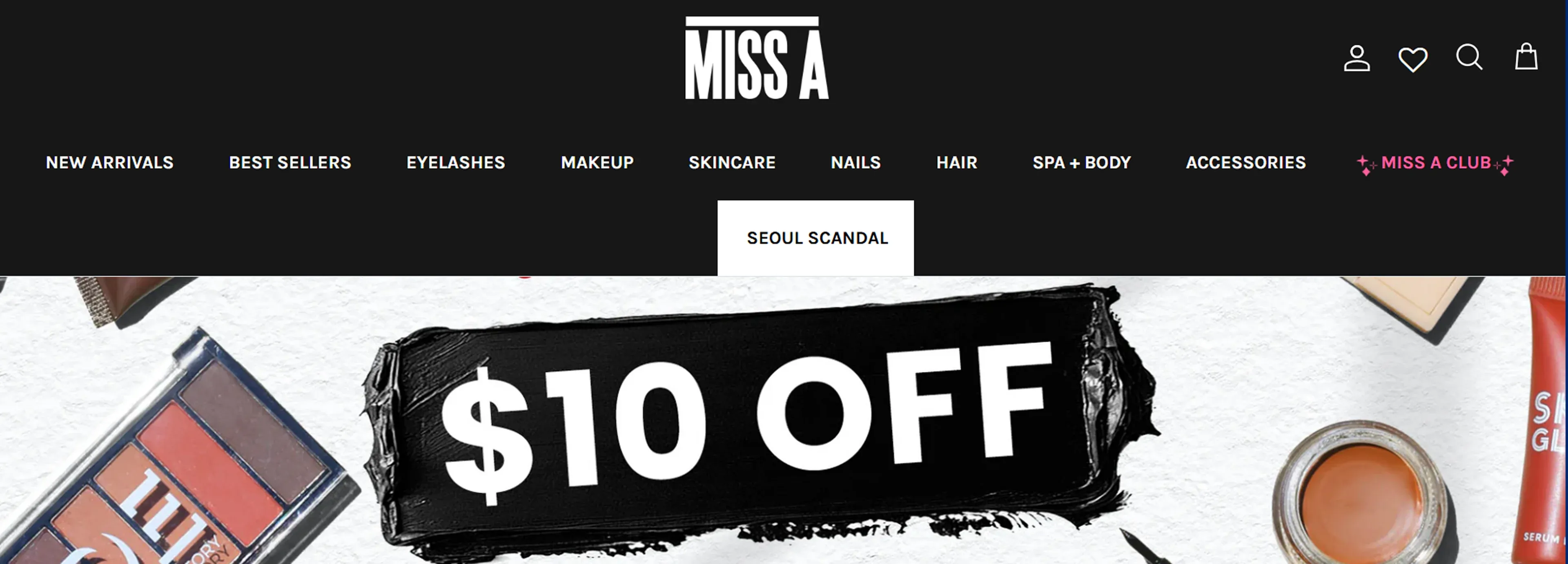 Miss A Shopify beauty store Miss A Shopify beauty store