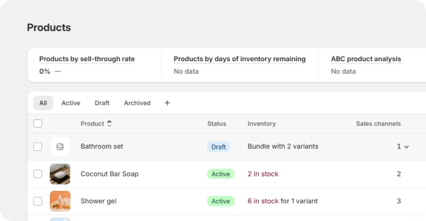 Once you create the bundle, it will appear in the Products section Once you create the bundle, it will appear in the Products section
