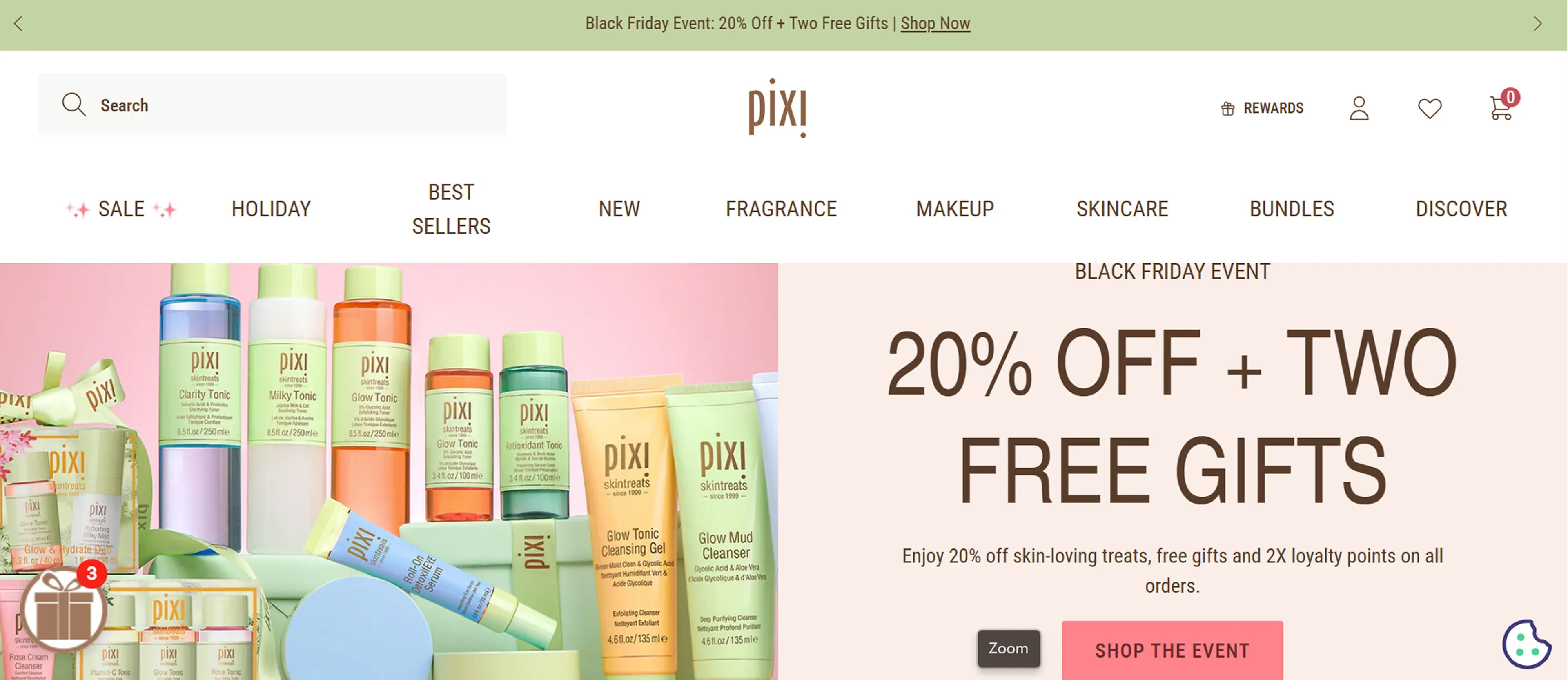 Pixi Shopify beauty store Pixi Shopify beauty store