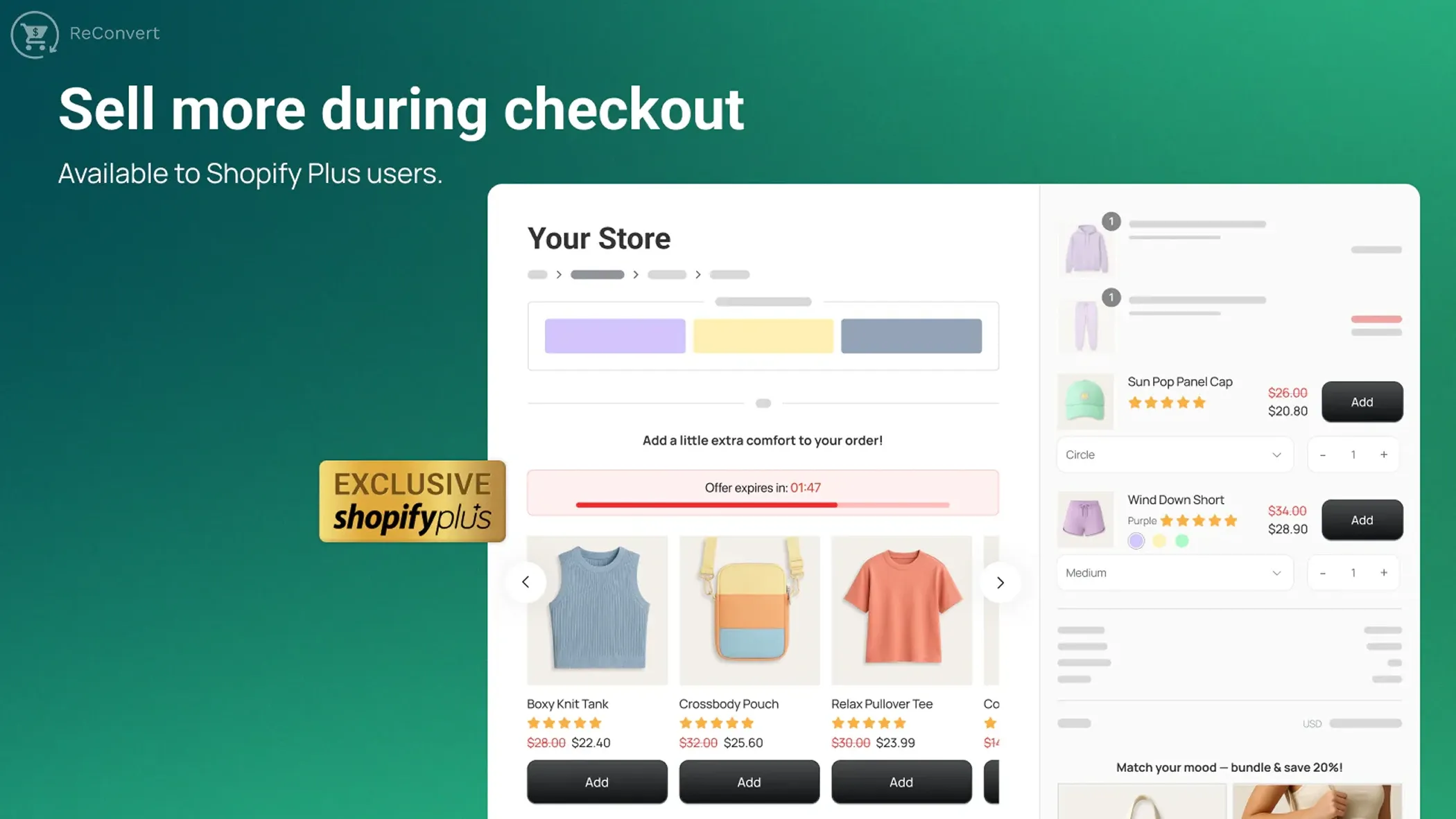 ReConvert Shopify app for upsells and cross-sells ReConvert Shopify app for upsells and cross-sells