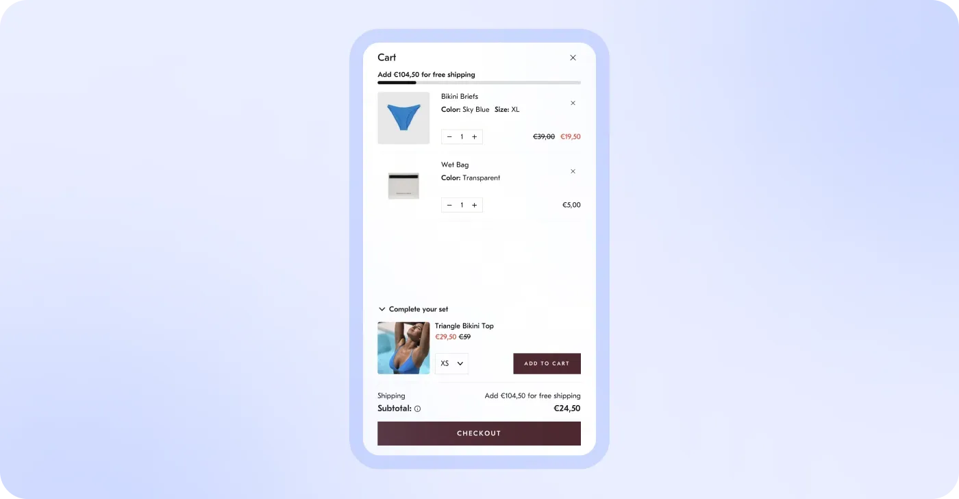 Personalize the shopping for your audience Personalize the shopping for your audience