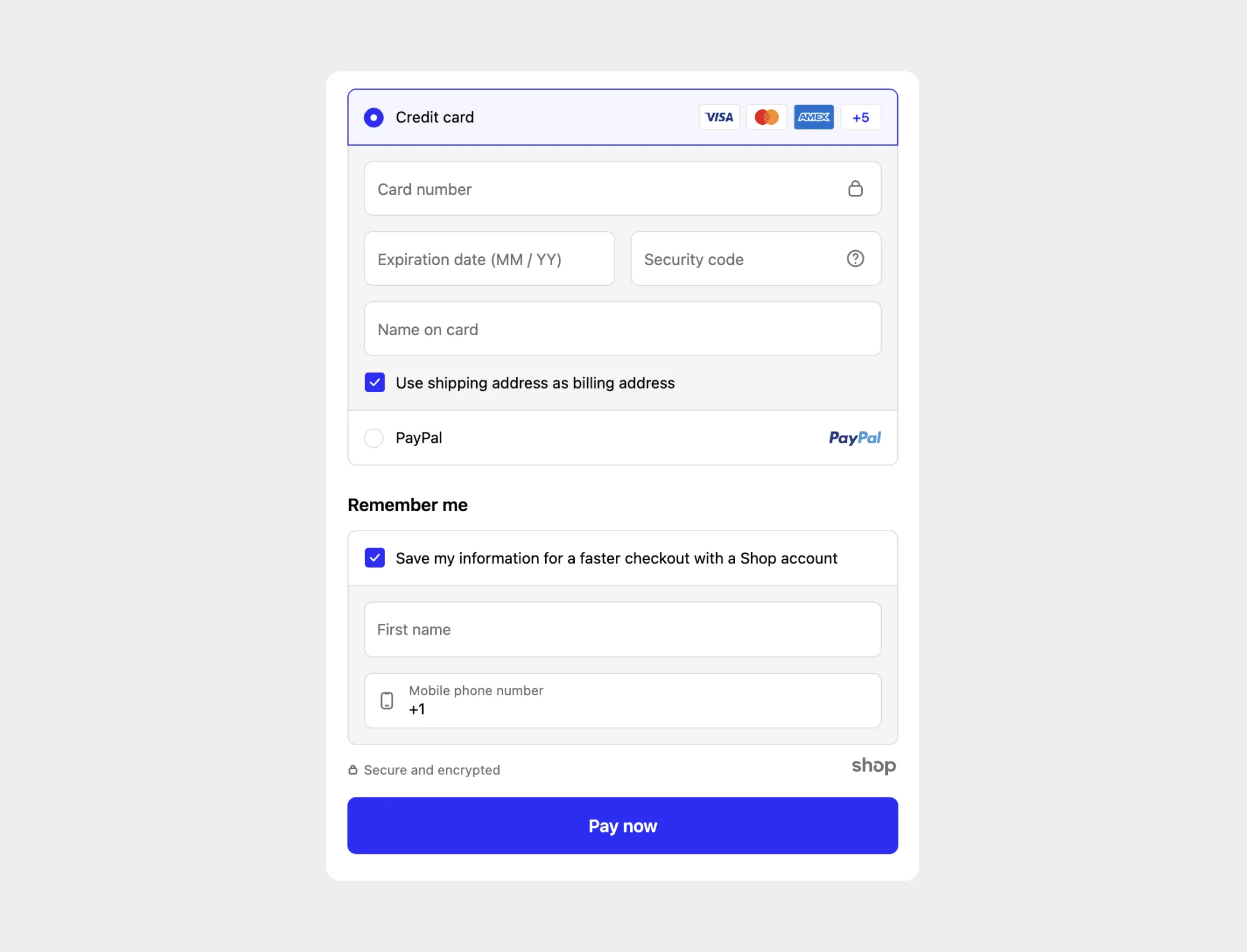 Reduce checkout steps and fields