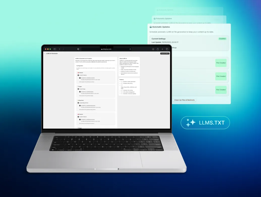 Shopify LLMs app Shopify LLMs app
