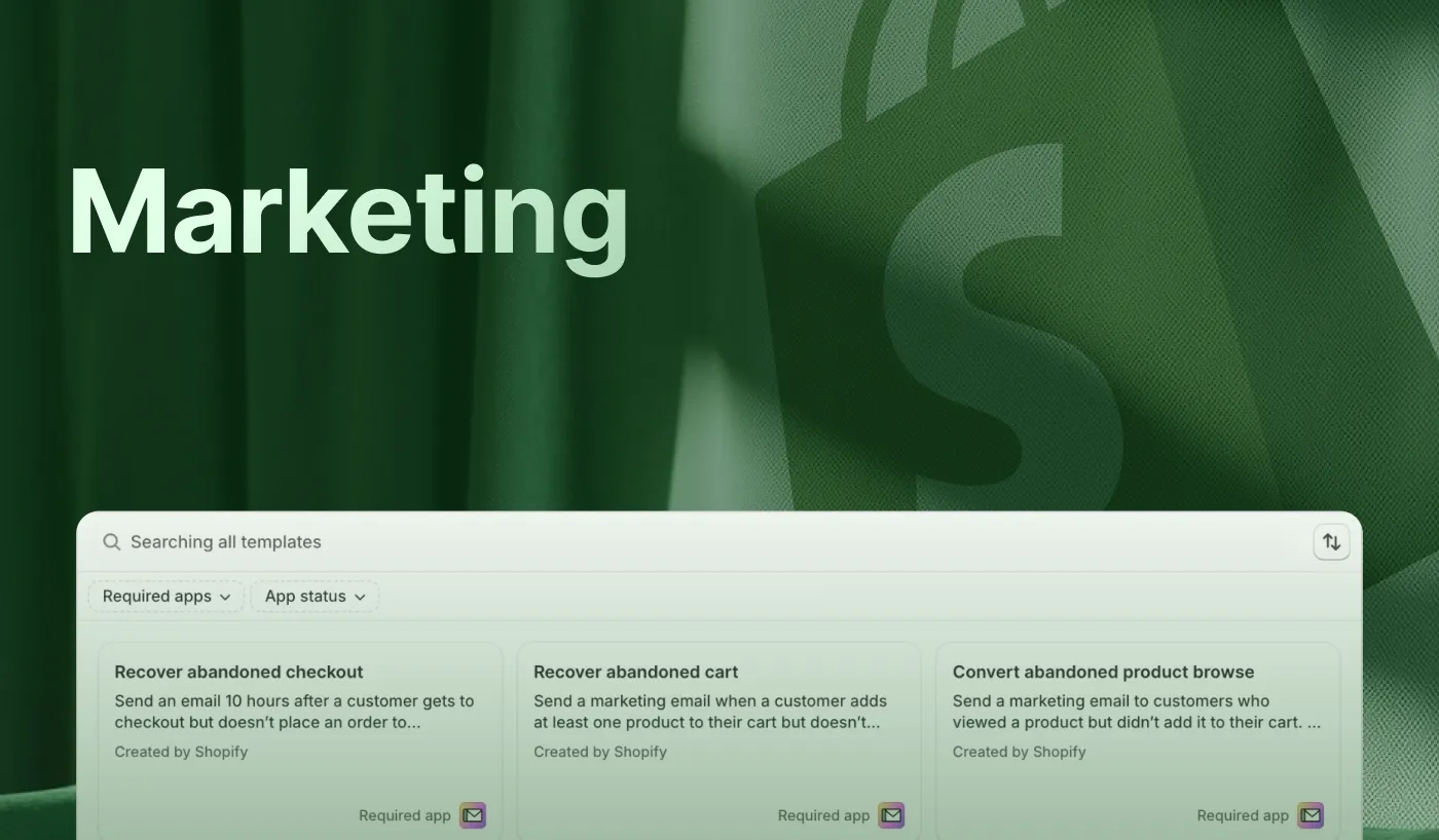 Shopify improvements in Marketing Shopify improvements in Marketing