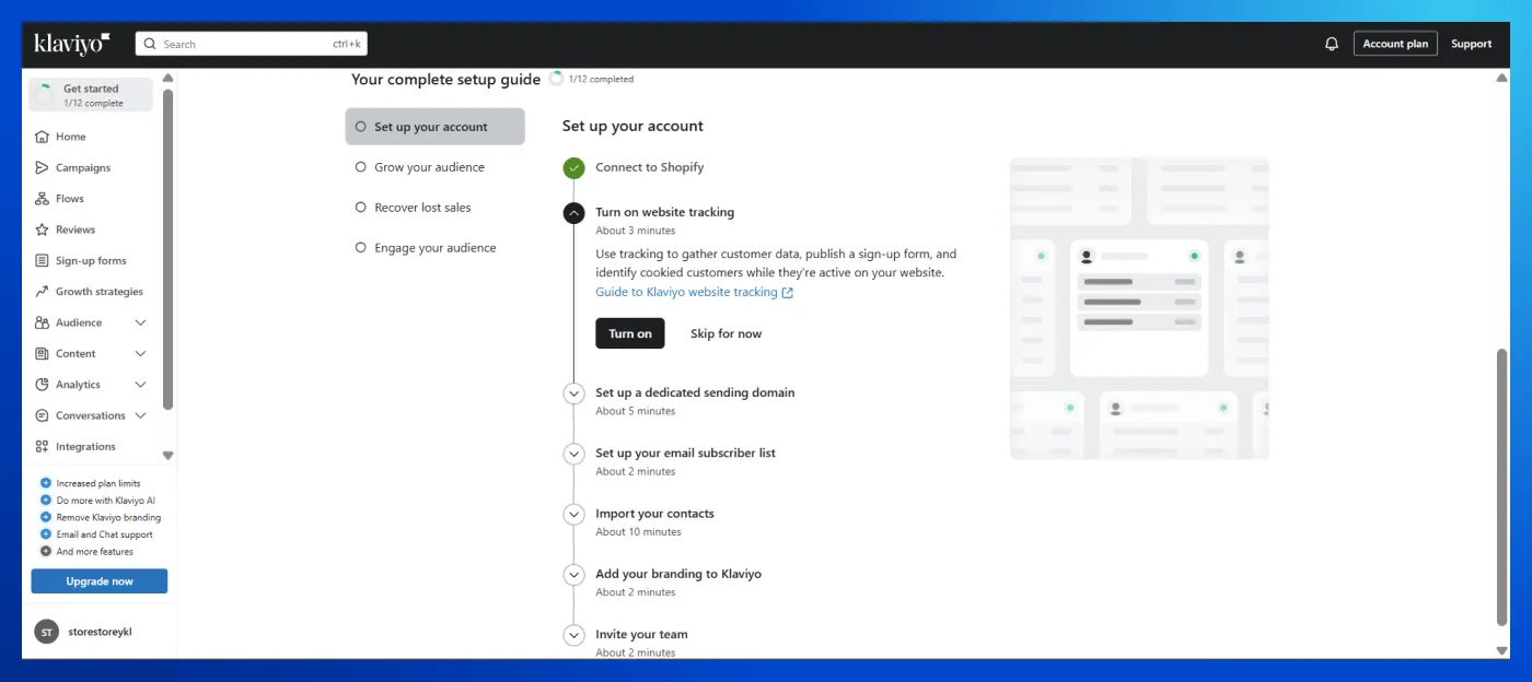 Turn on onsite tracking