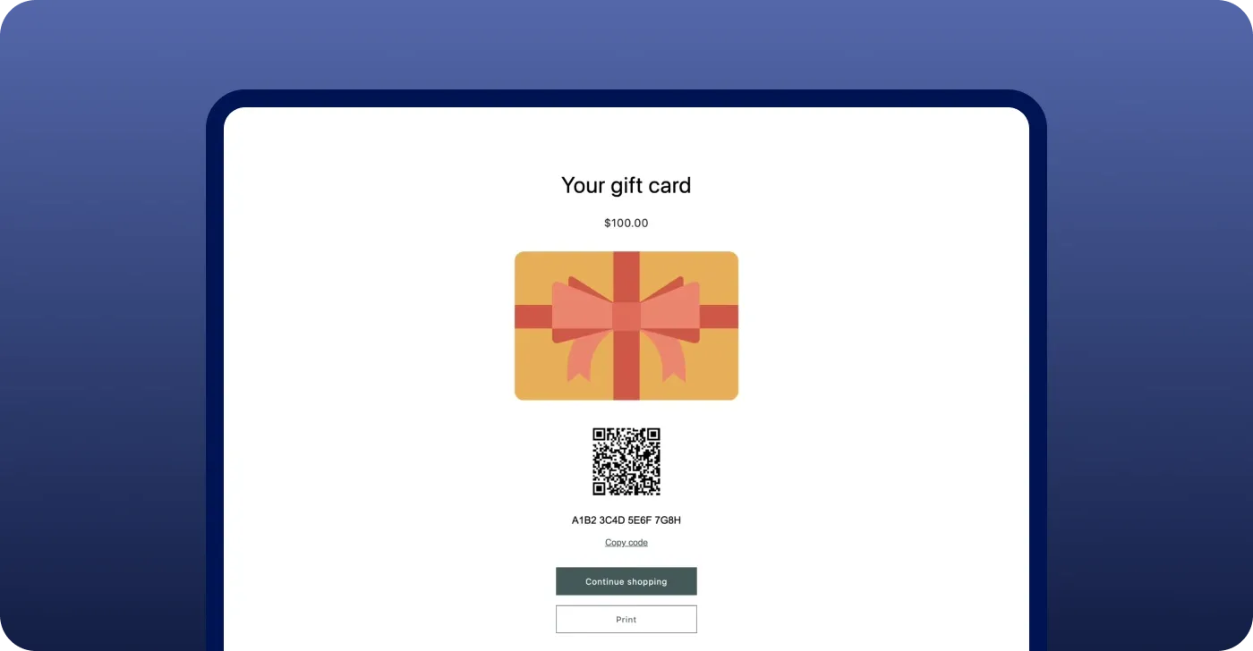 What are Shopify gift cards