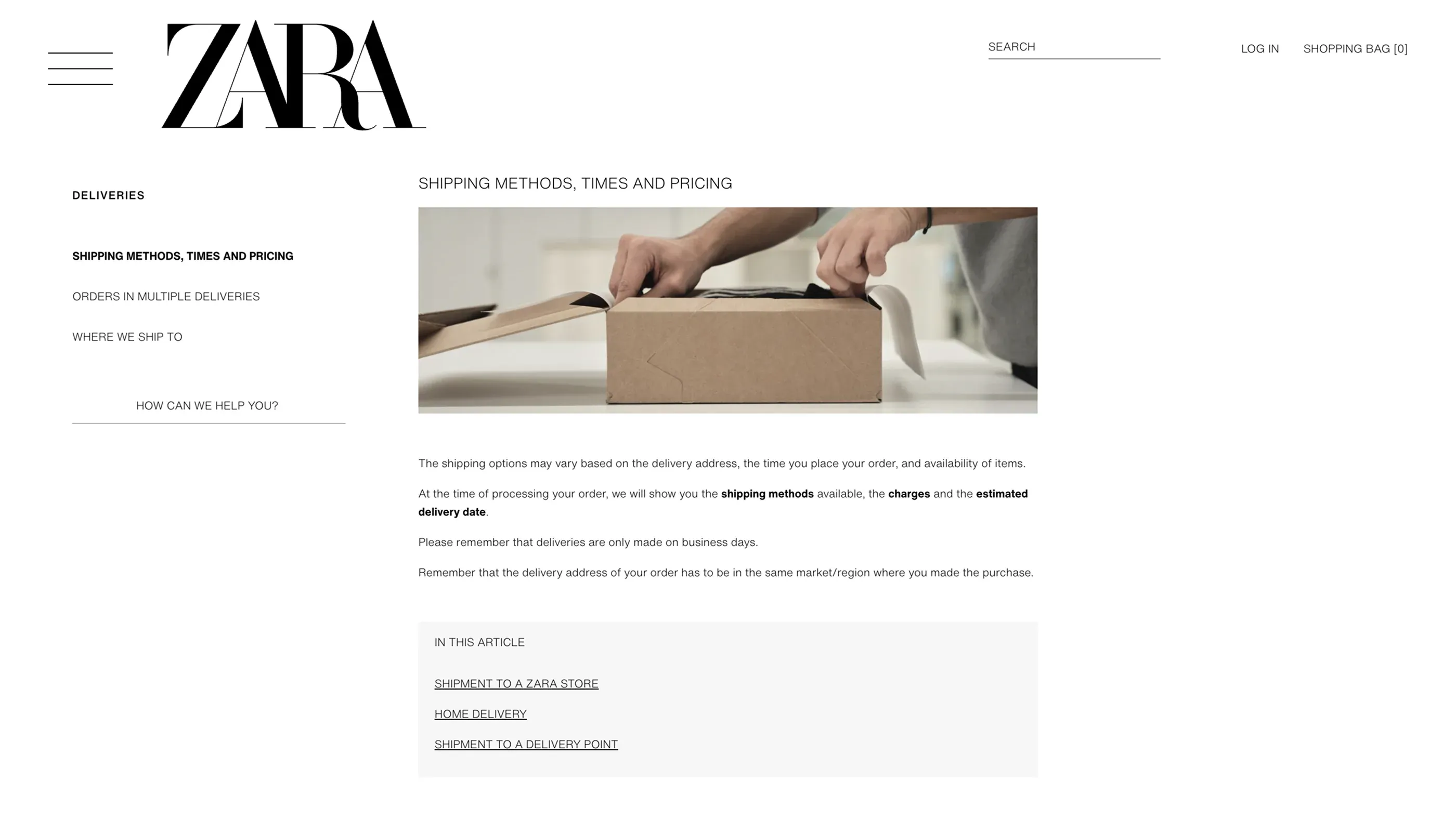 Zara hybrid shopping experience Zara hybrid shopping experience